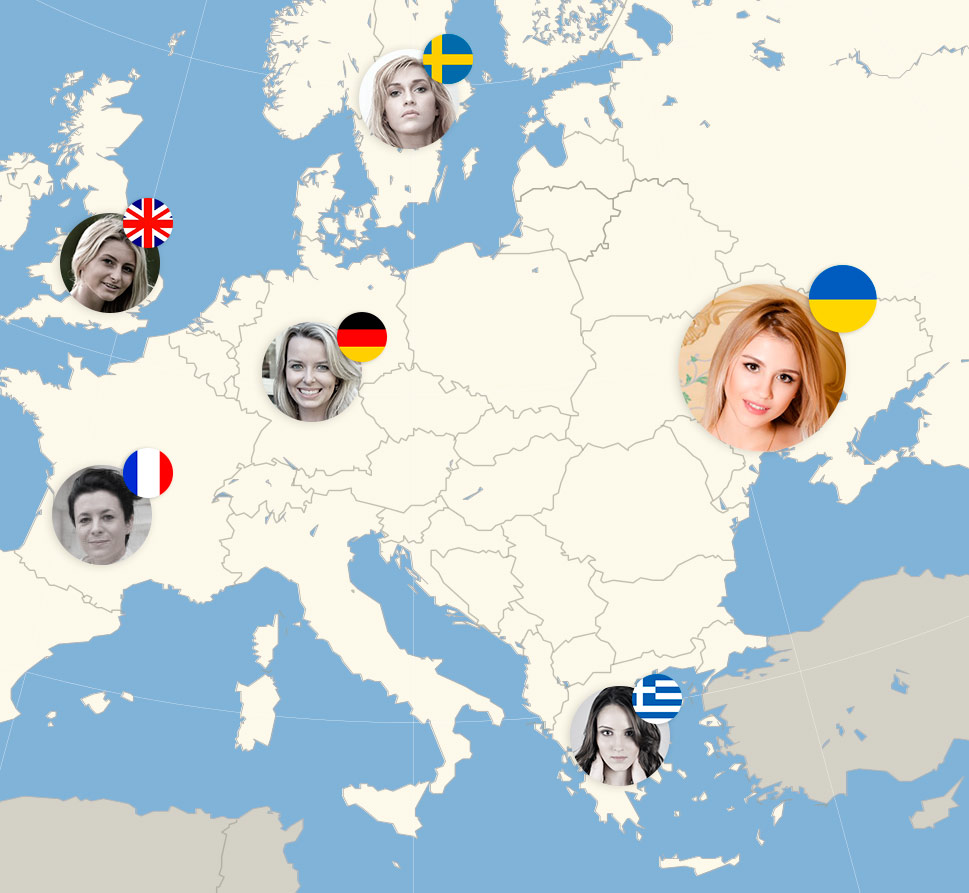 How to marry a European girl - map