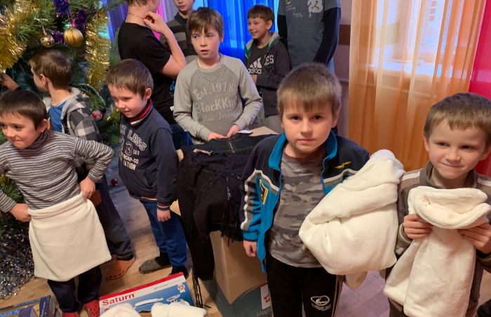 Ukrainian orphan kids