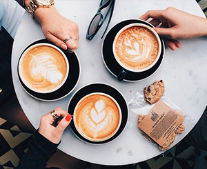 All-girl party coffee hour